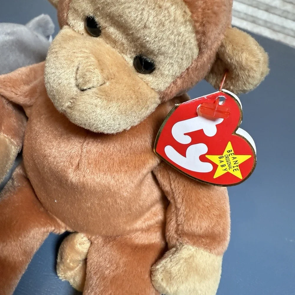 TY Original Beanie Babies Lot Of 5 Spike 94 Bongo 95 Stretch 97‎ Mel 96 Punch 96